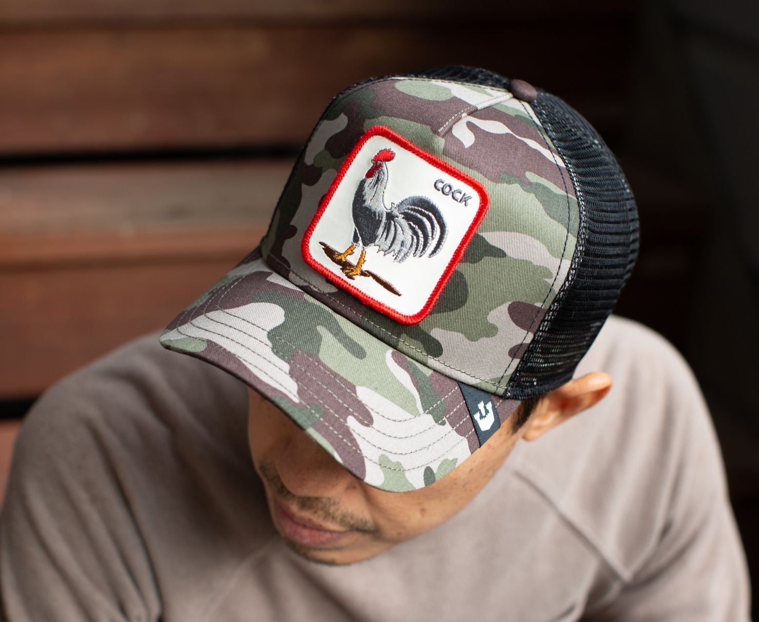 Cappello Snapback Goorin Bros Animal Trucker, Berretto Con Papera, Verde/giallo, Nuovo Con Etichette