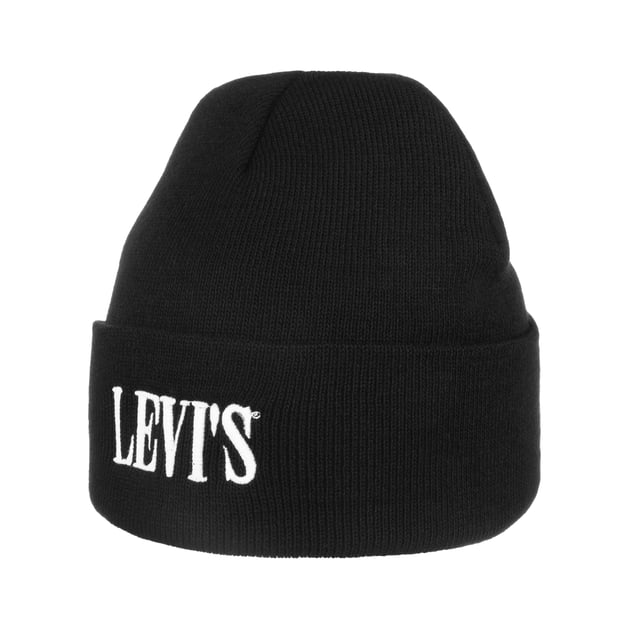 Cappelli Berretto Levis Bianco Berretto Beanie Smaller Serif Logo