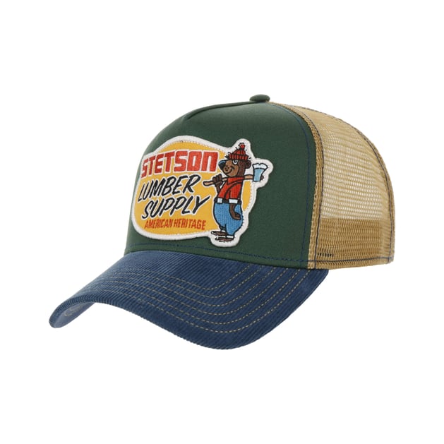 Cappellino Stetson Snowboard Trucker In Cotone Biologico | Unisex, Visiera, Con Stampa Yeti | Taglia Unica 57-60 Cm - 3