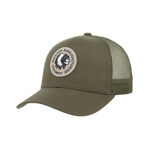 Brixton Unisex-Adult Rival Stamp X MP MESH Baseball Cap, Black, O/S